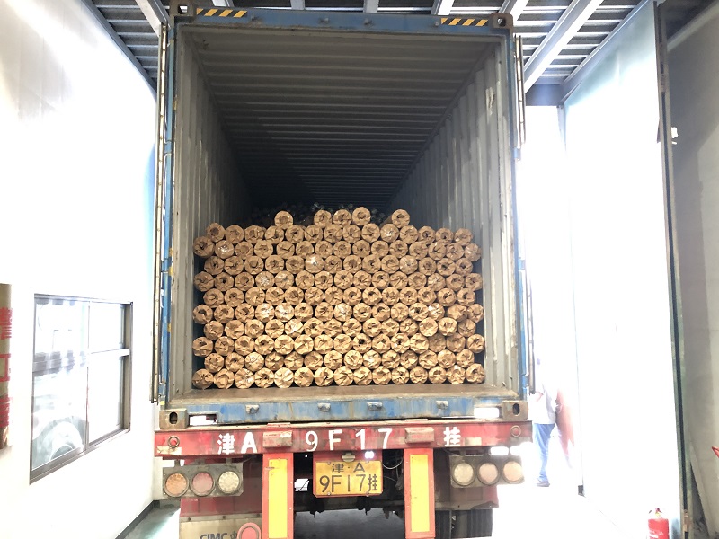 25Tons PVC rolls shipping to Bangladesh